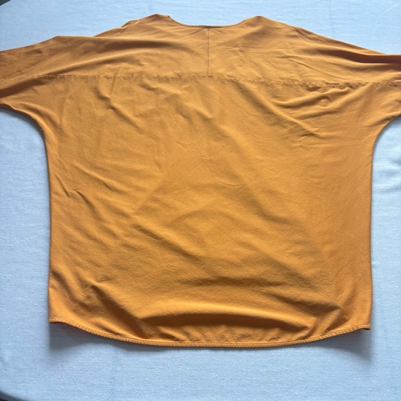 COS Oversized Short Sleeve Shirt Orange L | Minimal Modern - Picture 4 of 7